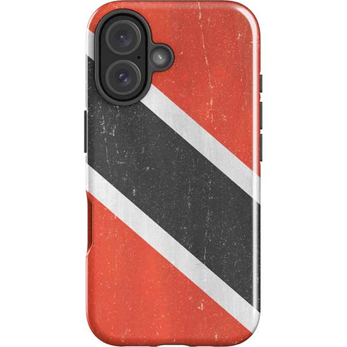 Trinidad and Tobagao Flag Distressed iPhone 16 Plus Impact Case